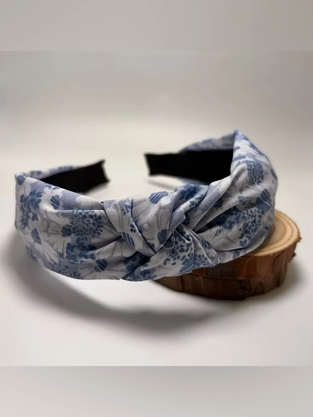 Blue Floral Knotted Headband - Women Accessories